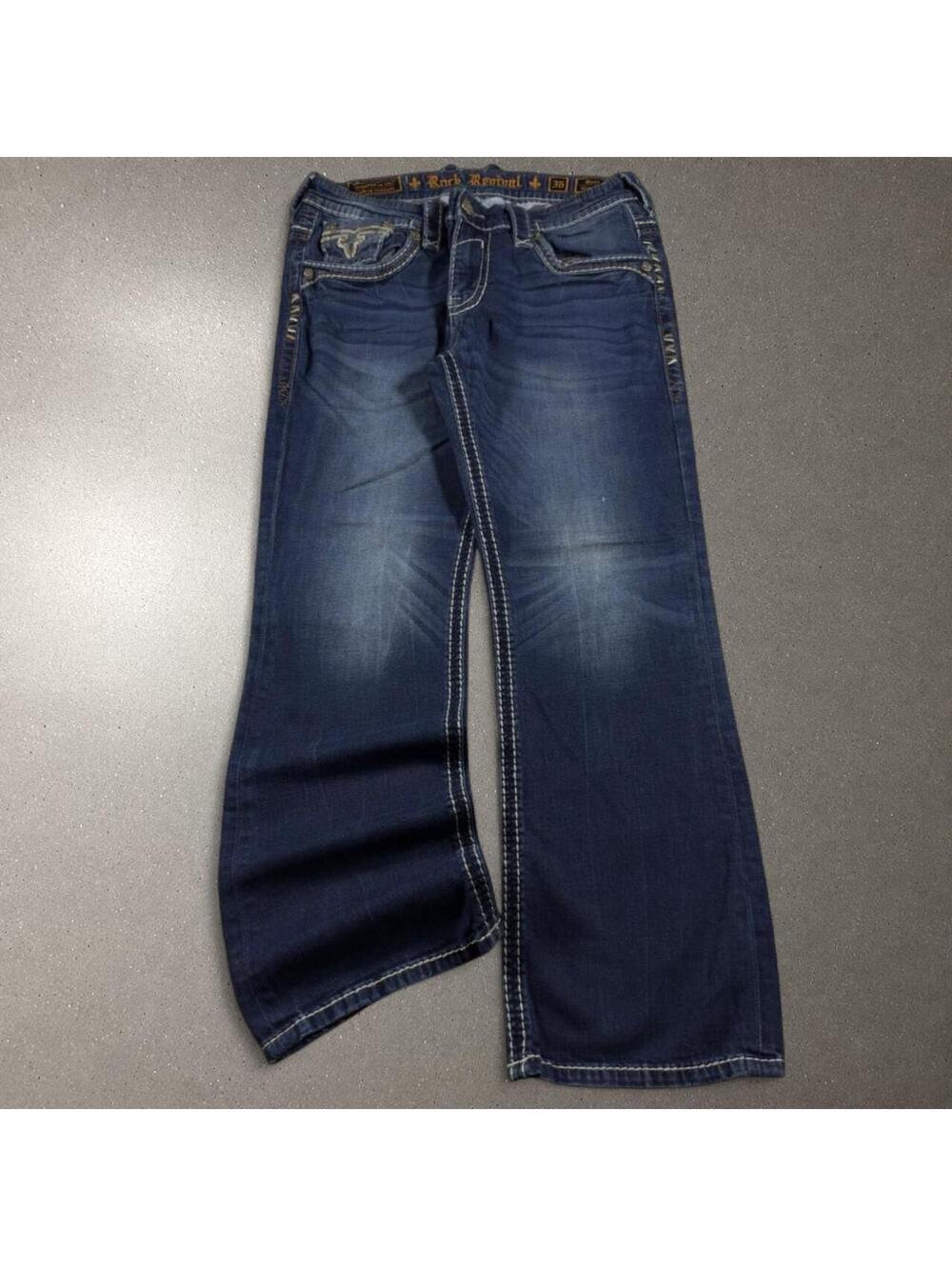 Y2K Archive Rock Revival Nero Slim Bootcut Jeans - Fits 34x30!